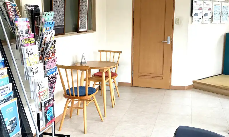 待っている間に車検が完了します。